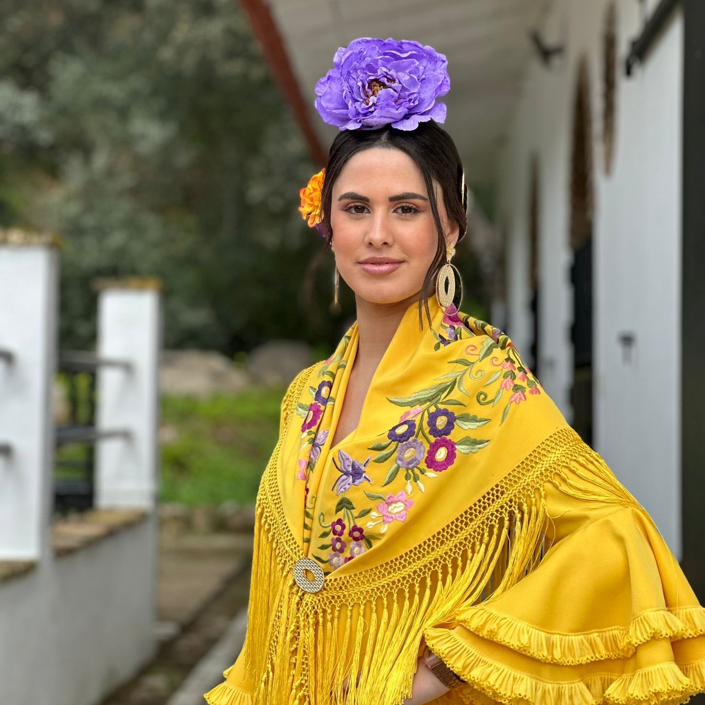Broche círculo oro