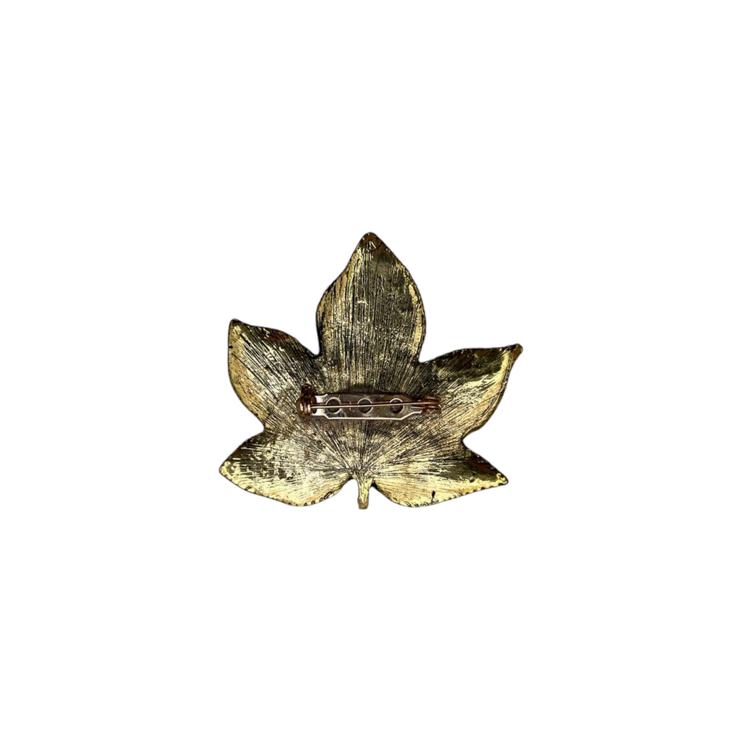 Broche hoja oro