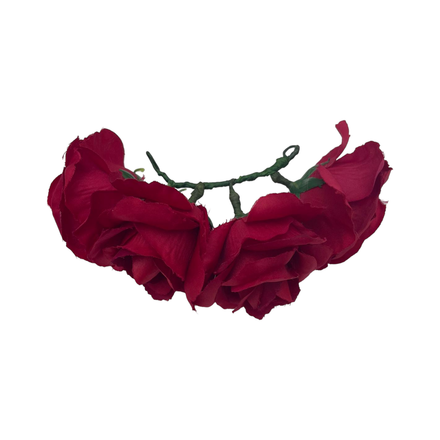 Semicorona Rosas Velvet